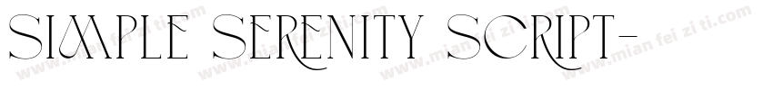 Simple Serenity Script字体转换